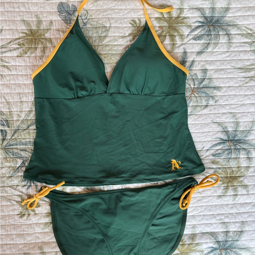 Genuine Merchandise Green and Gold Bikini Set NWOT